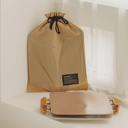 Dr.HOWS Solid Grill Pan, Yakiniku Plate for Home Camping and Samgyeopsal [Officially Sold In Japan] (Nude Pink), Square