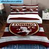Torino Fc Crest Design Set Lenzuola 3 Pezzi Stampa 2D (Include 1 Copripiumino + 2 Federe Senza Imbottitura), Decorazione camera da letto, Regalo ventilatore