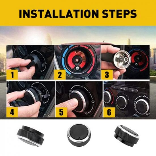 For Tacoma Toyota 05-15 Heater Dash A/C Switch Heat Knobs Climate Control Button