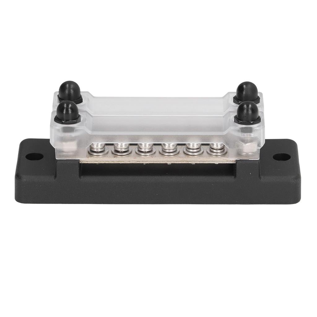 48V 150A 12 Way Bus Bar Power Distribution Block with Ring Crimp Terminals for Car Truck Boat Trailer RV