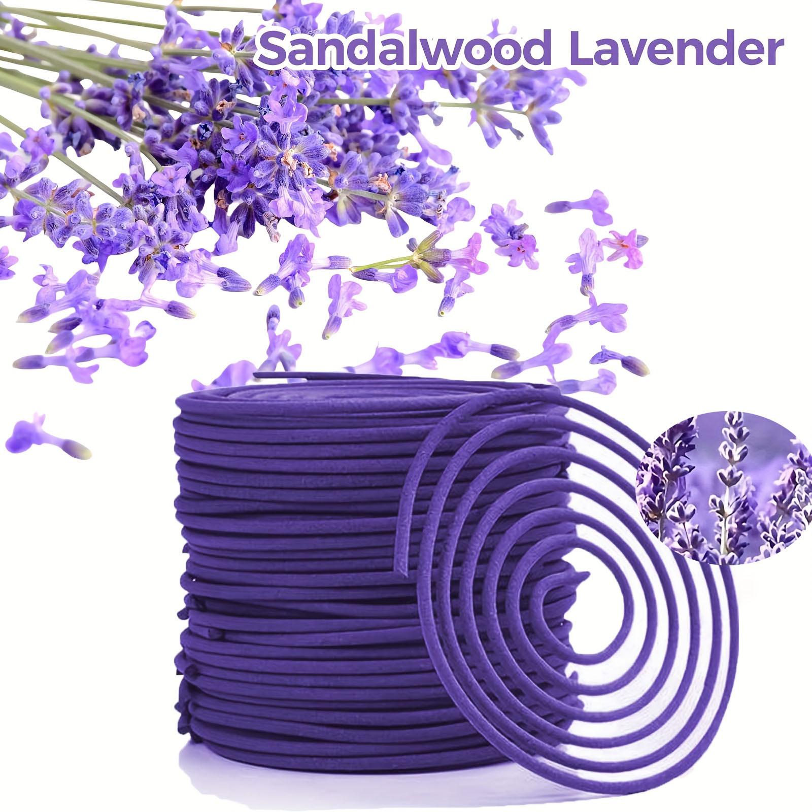 

Лавандовые спиральные благовония для релаксации - Долгого горения, Идеальны для использования на открытом воздухе 24