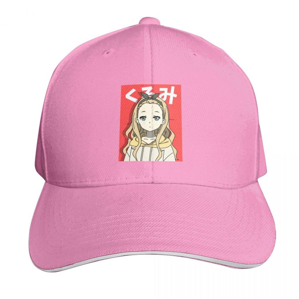 Cute Kurumi Flat Face Anime Baseball Cap Low Profile Unstructured Unisex For Men Women Outdoor Golf Running Hiking