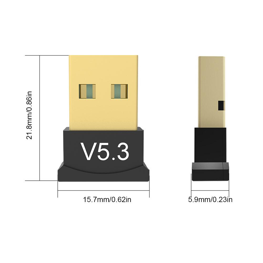 USB Bluetooth 5.3 Adaptér Vysílač Přijímač Bluetooth 5.1 Zvukový Bluetooth Dongle Bezdrátový USB Adaptér pro Počítač PC Laptop