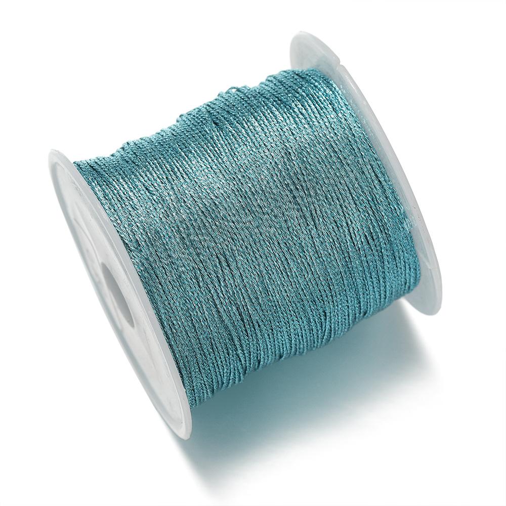 1Pc 0.2-0.8mm Multi-Color Braided Thread Macrame Cord String for DIY Bracelet Necklace Tassels Beading Craft Rope