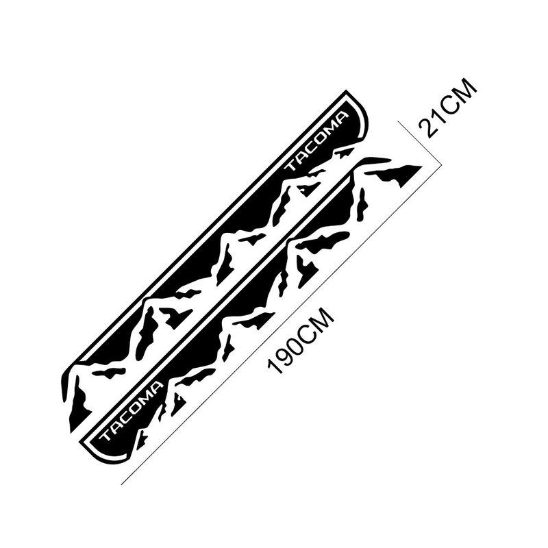 Pickup Door Side Sticker For Toyota Tacoma Truck Body Graphics Mounta Vinyl Decor Covers Car Decals Auto Tuning Accessories