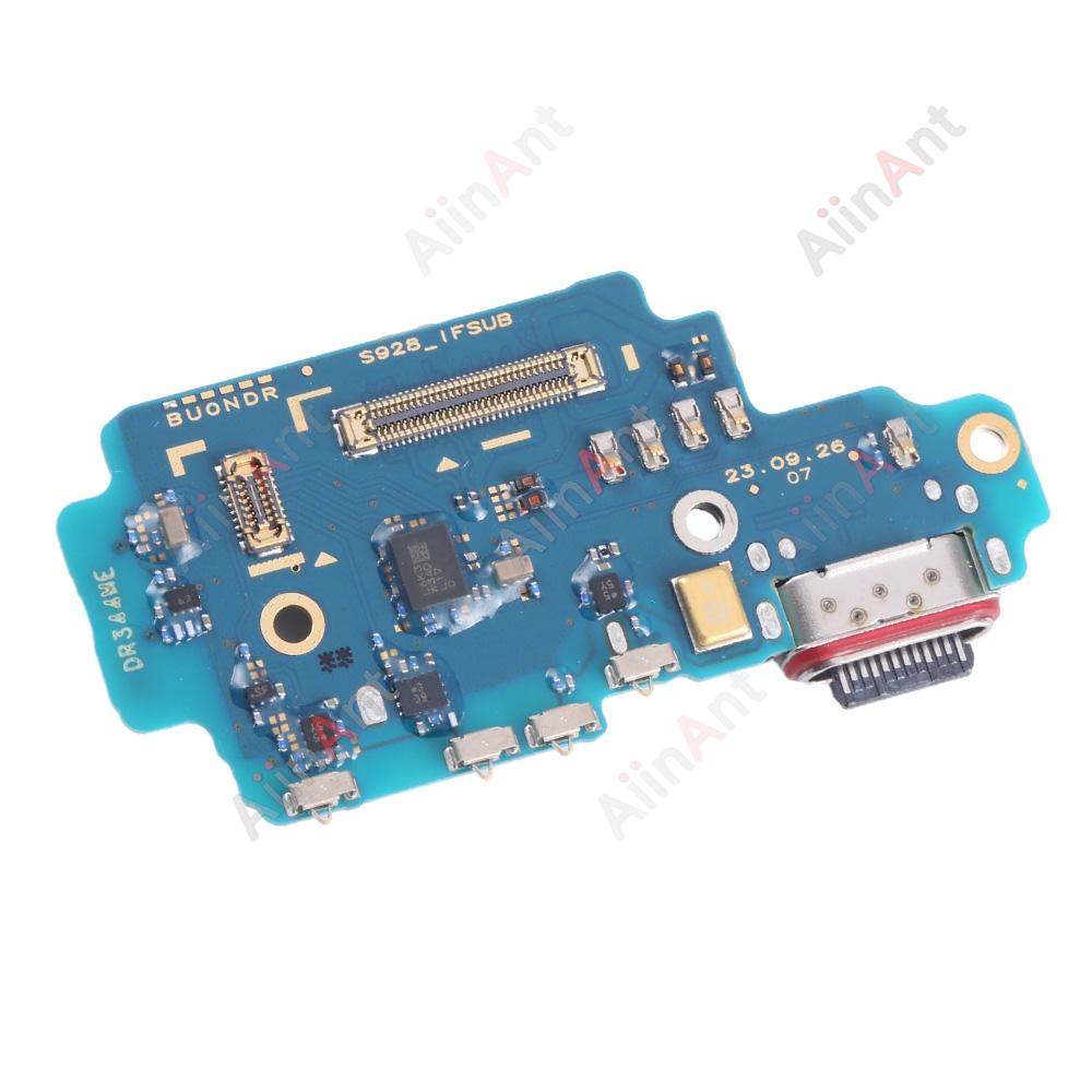 USB Board Dock Charger Connector Charging Port Flex Cable For Samsung Galaxy S24 Plus Ultra FE S921B S921E S921N S921U S721B