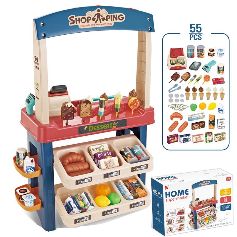 

Детская мороженица Мороженица Конфетный десертный домик Магазин у дома Супермаркет Покупки Страница оформления заказа Набор игрушек Девочка
