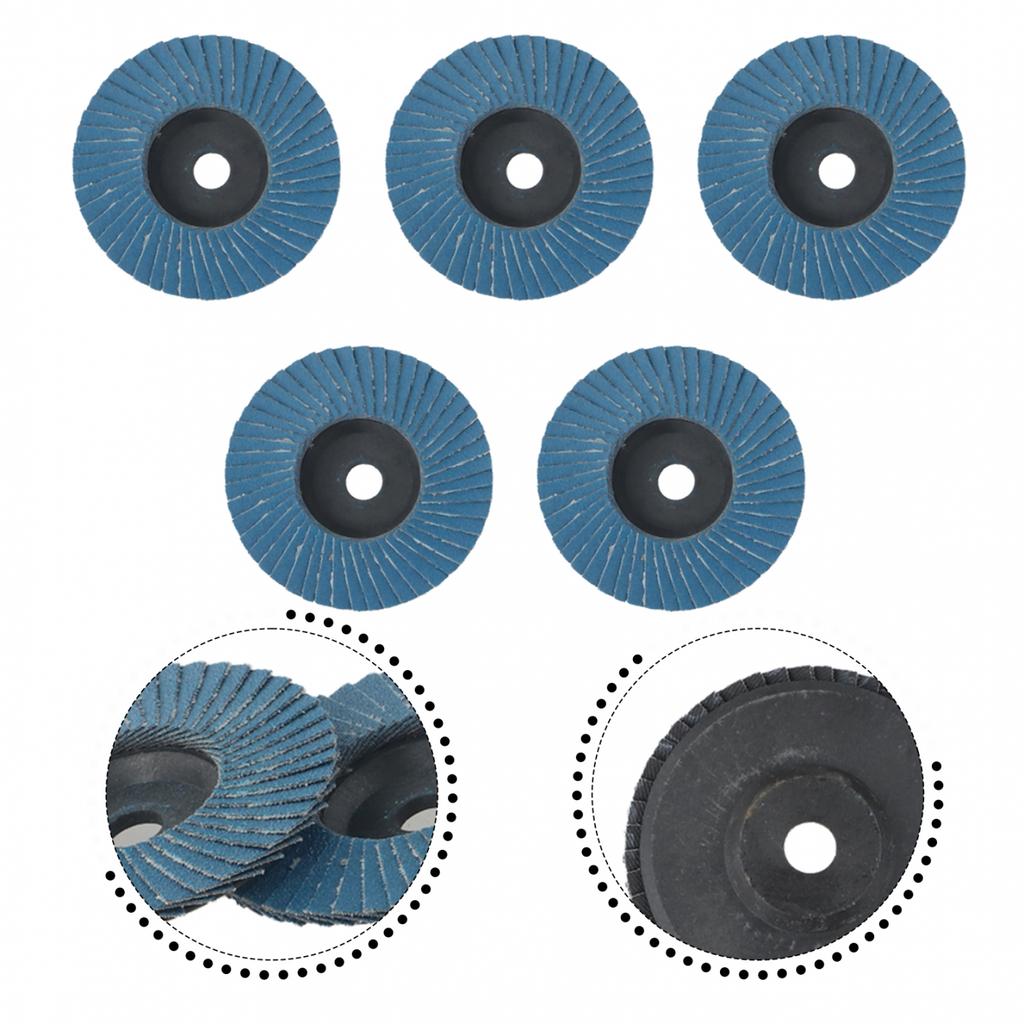 5pcs Grinding Discs Blue For Angle Grinder Wood Cutting