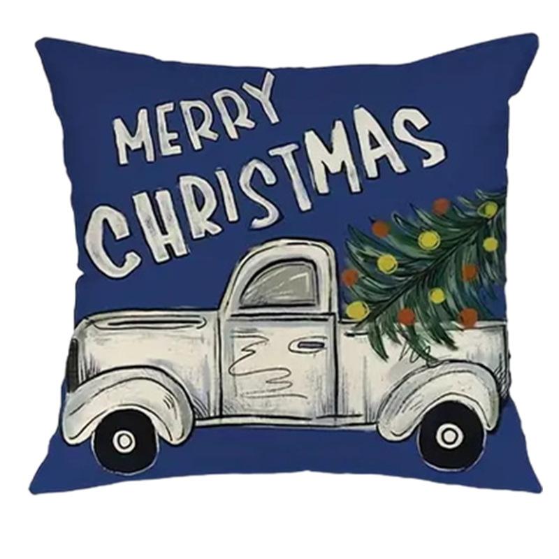 

Новый продукт Синий и белый снеговик Наволочка для пикапа Домашнее украшение Рождественская елка Колокольчик Подушка для сна Подушка 45*45cm