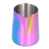 Coffee Frothing Cup Colorful 600ml Milk Frothing Pitcher 304 Stainless Steel Steaming PitcherWith Label