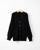 Women's Single-Breasted Knit Cardigan - Loose-Fit Autumn/Winter Style