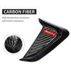 Carbon Fiber Car Side Fender Shark Air Vent Decor Wing Cover Trim Universal 2pcs