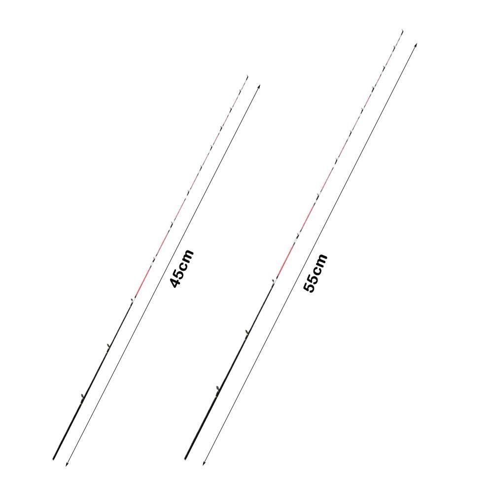 Fiberglass/Carbon Half-titanium Fishing Rod Tip Retractable Half/All Titanium Alloy Carbon Fiber Spinning Ice Fishing