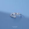 Adjustable Star Ring Women Sterling Minimalist Geometric Finger With Zirconia Stone