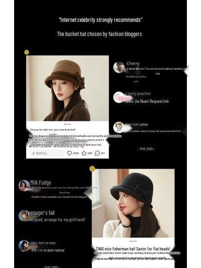 Pălărie de pescar din pâslă de lână pentru femei: Toamnă/Iarnă Stil Retro Francez Hepburn cu Fundă