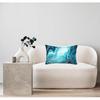 Marble Pillowcases Cushion Cover 20x30 Inches, Decor Throw Pillow Covers for Living Room Blue Marble Abstract Pattern Pillow Covers Queen Size for