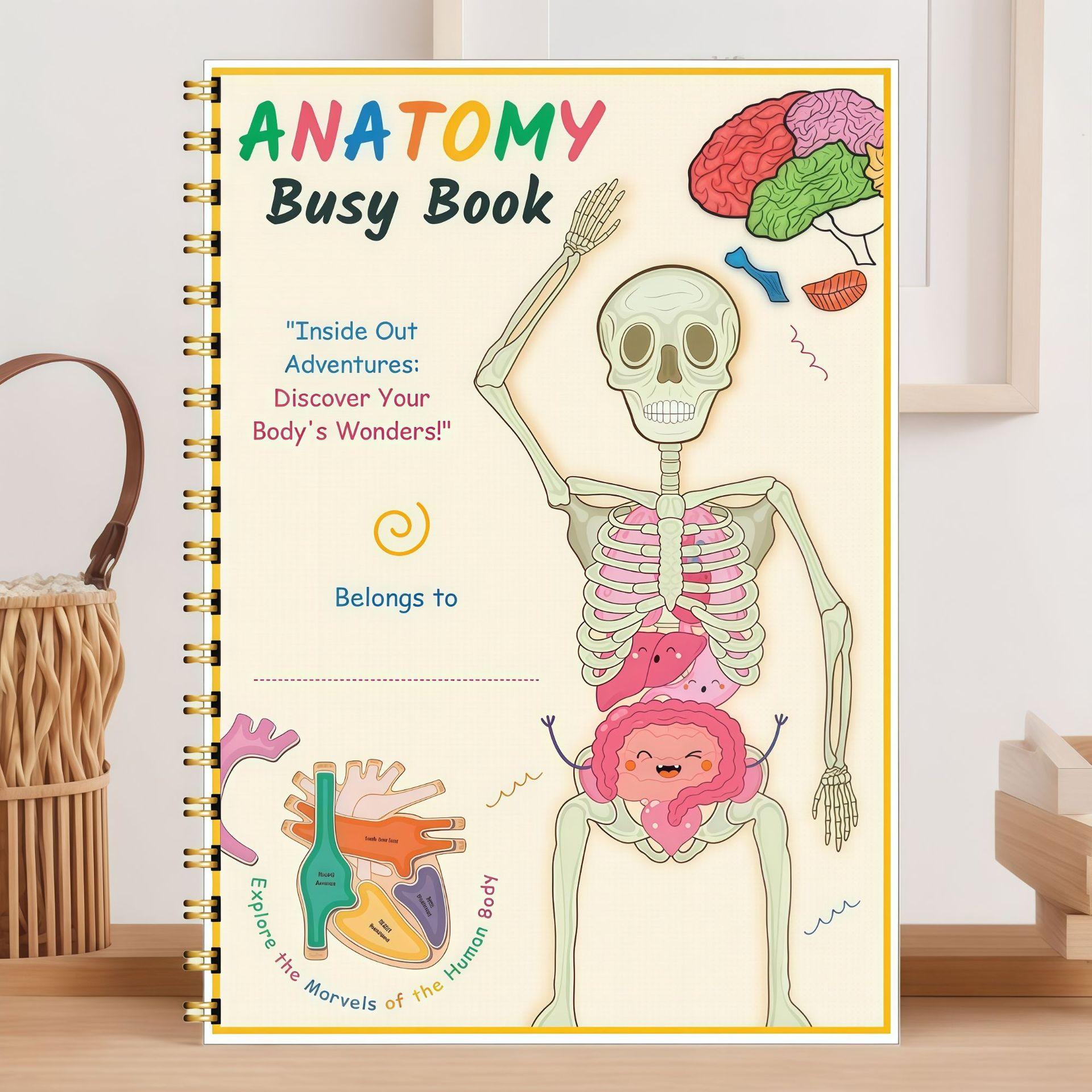 New Exploration Human Secrets Anatomy Drawing Book Coil Book Notebook A4