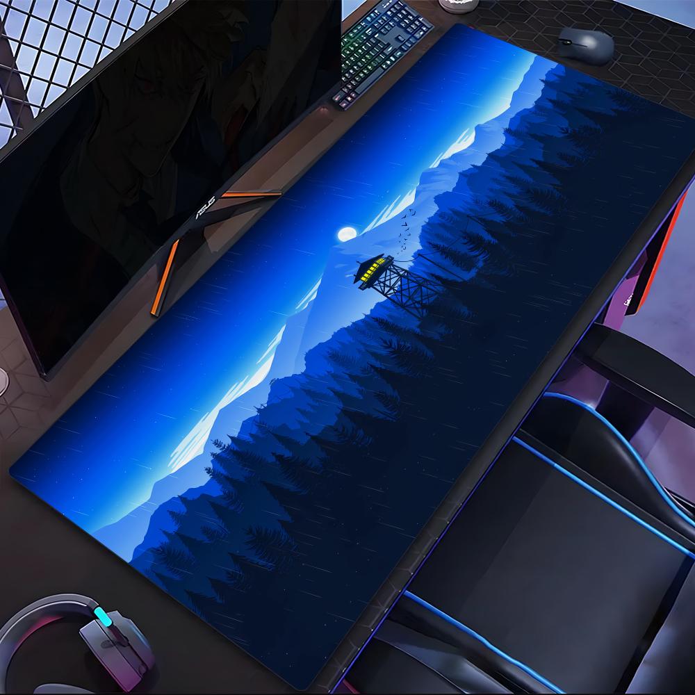 Forest Games Mouse Pad Large Computer Office Game Table Mat 90x40 Xxl Rubber NonSlip Stitched Edge Keyboard Mats Long Desk Pads