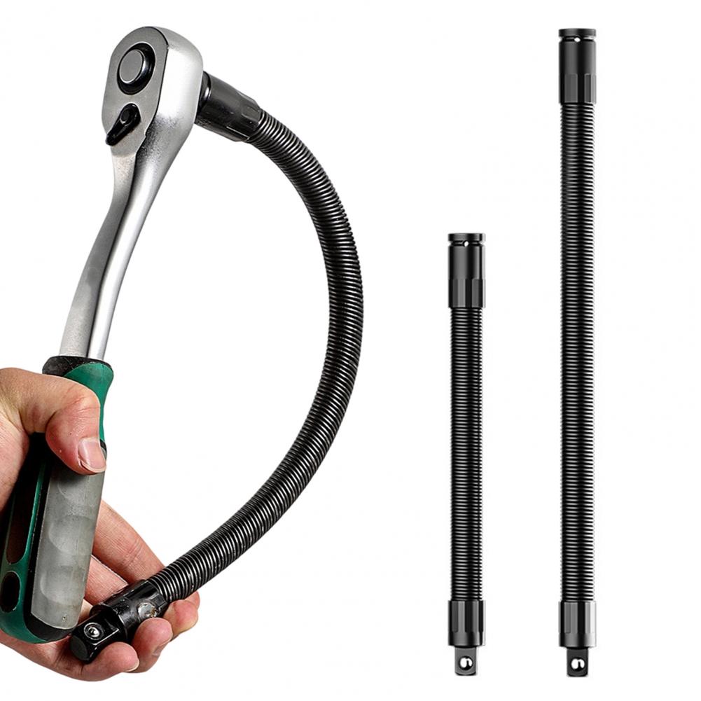 1/2 Inch Flexible Shaft Extension Bendable Soft Connecting Rod Torque Socket Ratchet Extender Car Repair Screwdriver Extension