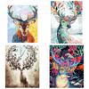 Deer Reindeer Sika DIY Digital Oil Painting By Numbers Paint Drawing Coloring Number Canvas Hand Painted Modular Picture