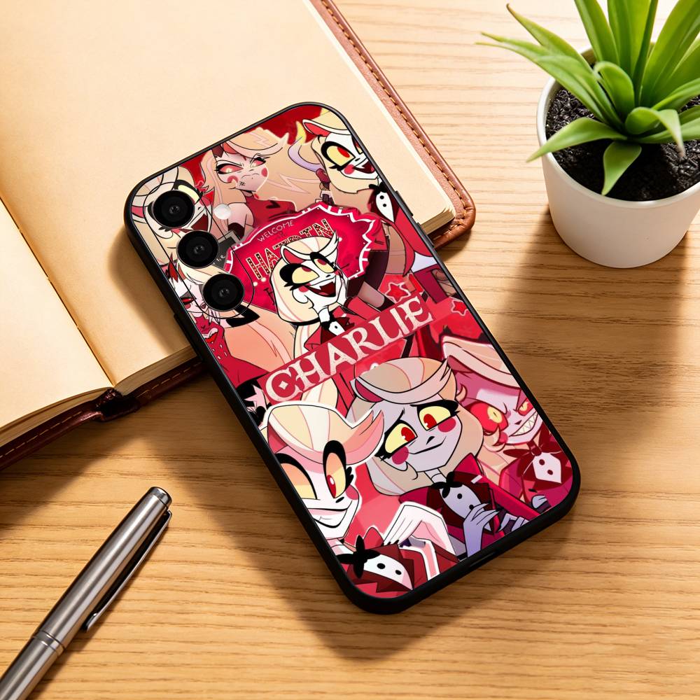 

Hazbin Hotel Charlie Morningstar Phone Case For Samsung Galaxy A73,A72,A71,A70,A53,A52,A51,Soft Silicone Black Cover Samsung a21