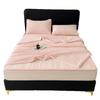 Spandex Ice Silk Cool Touch Bed Mat & Summer Quilt 4-Piece Set