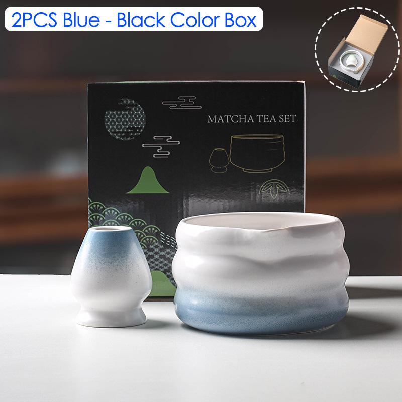 Gradient Color Ceramic Matcha Bowl Home Kitchen Anti-scald Insulated Tableware Salad Bowls Japanese Tea Ceremony Accessories