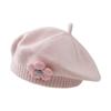 Winter Toddlers Beret Princess Girls Warm Hat Lovely Knitted Caps Windproof Hats Baby Stylish Bonnet for Infant 6M-4T