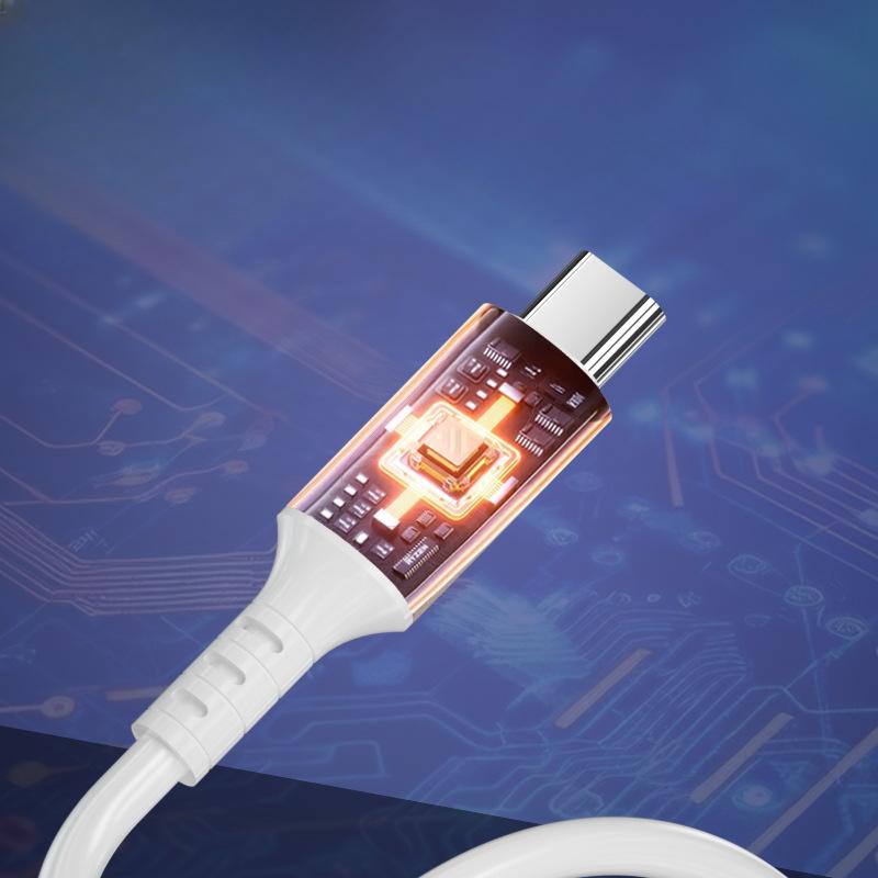 Type-C Port Digital Display Charging Cable Suitable for Apple, Xiaomi Oppo Mobile Phone Super Fast Charging Data Cable