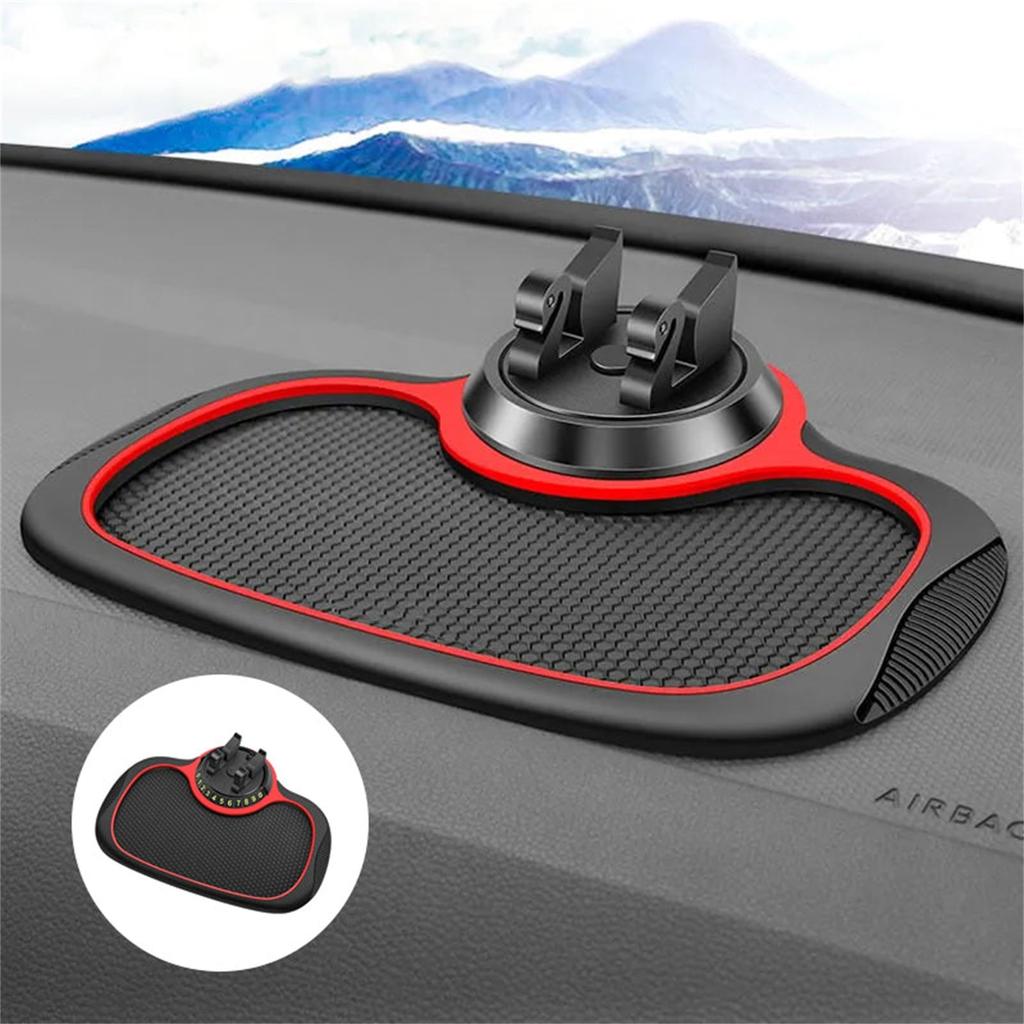 Multifunktionale Auto-Anti-Rutsch-Matte mit Auto-Handyhalter und extra großer Unterlage für Handys, Schlüssel, Gadgets