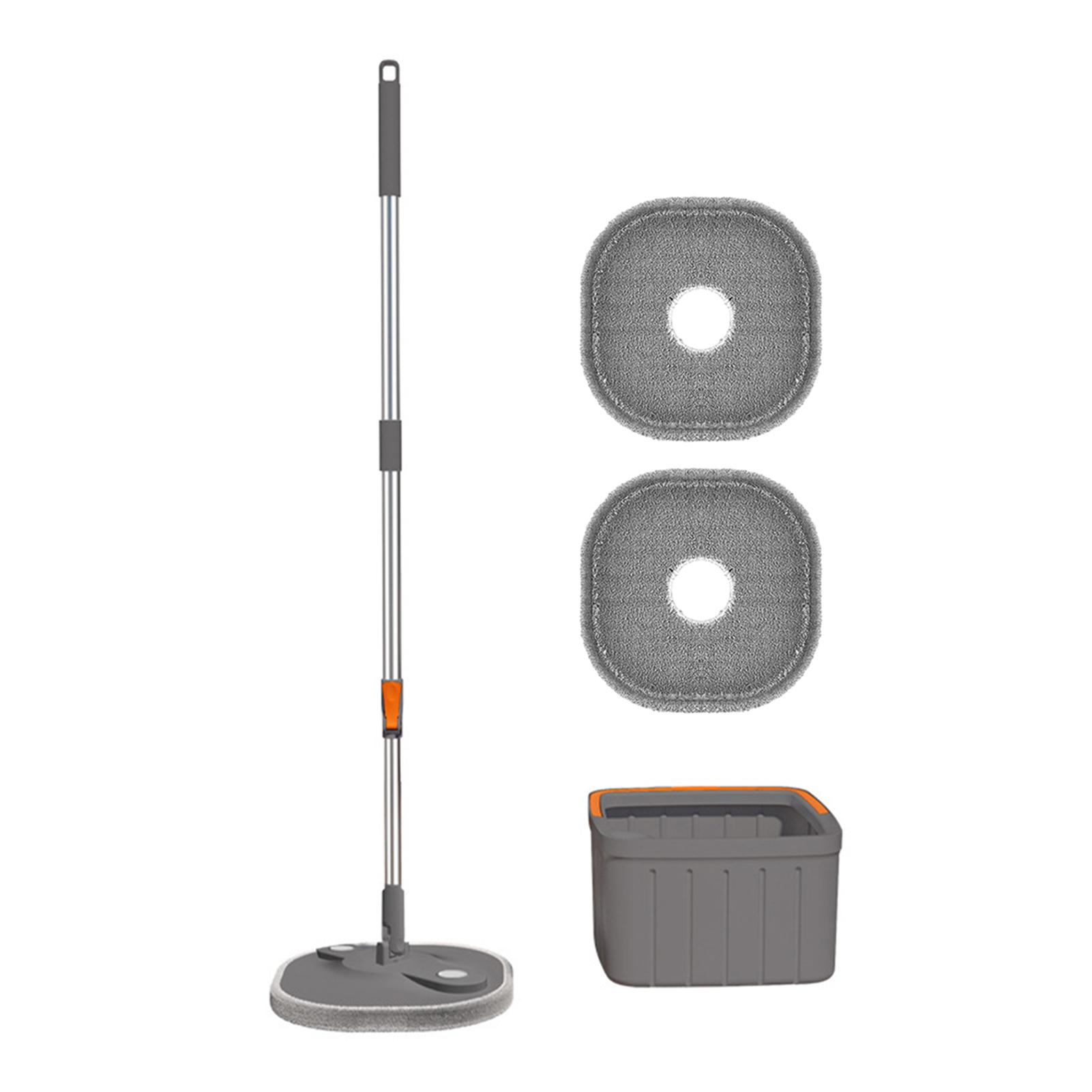 

Вращающаяся на 360° выдвижная ручка швабры с ведром Мягкий гибкий инструмент для мытья пола Аксессуары для уборки пола