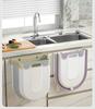 Wall-Mounted Foldable Trash Can - Hanging Plastic Expandable Storage Bin for Kitchen Use Portable for Kitchen & Bathroom