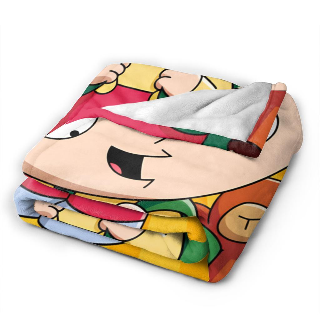 Families Iconic Stewie Griffin Family Guys Blankets  Airplane Travel Flannel Throw Blanket For Outdoor Warm Soft Bedspread Gift