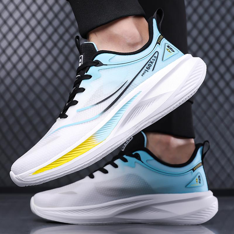 Men Soft Sole And Four Sporty Seasonal Breathable Mesh Walking Sneakers Lightweight Comfortable Casual Commuting Travel Footwear