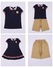 British Academy Style Summer Kindergarten Uniform: Pure Cotton Short-Sleeve Set with Shorts and Skirt
