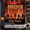 Personalized Wall Tapestry,Attack on Titan Custom Printed Name, Fabric Wall Art For Indoor Room Backdrop
