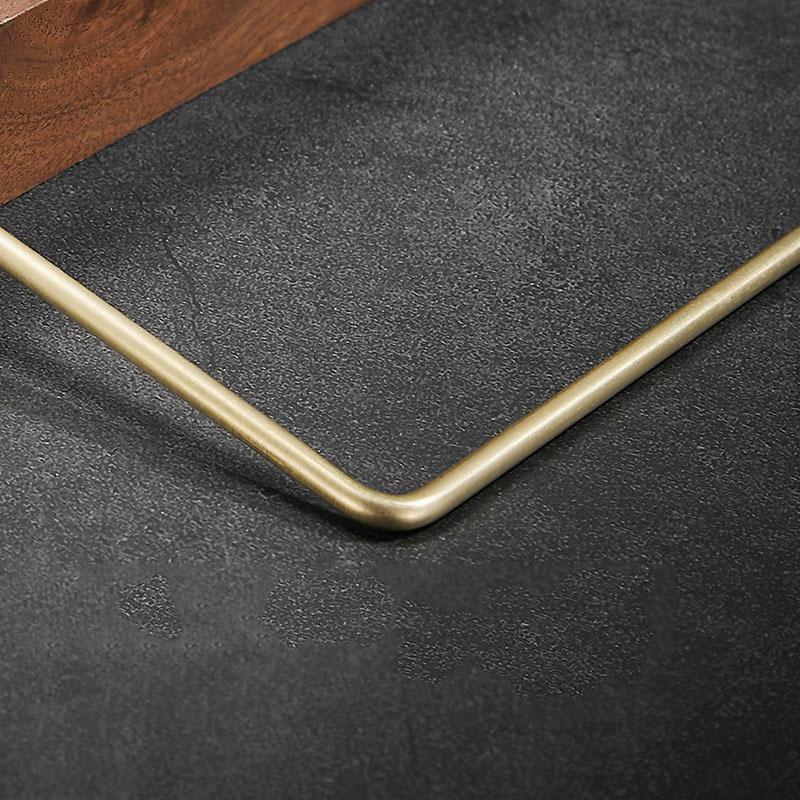 Solid Wood Bathroom Towel Bar Brushed Gold Towel Rack Wall Hanging Coat Hook Bathroom Storage Rack 30cm-45cm Towel Rod