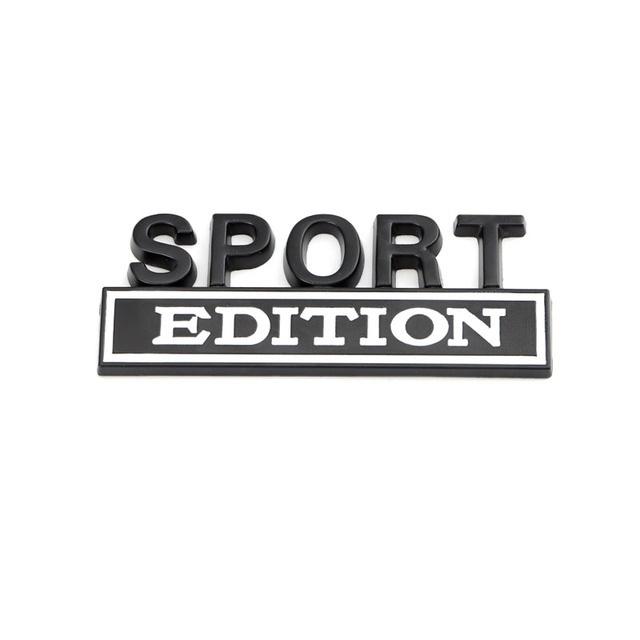 1Pc 3D Metal Sport Edition Logo Car Front Grille Badge Side Fender Rear Trunk Emblem Sticker Decal