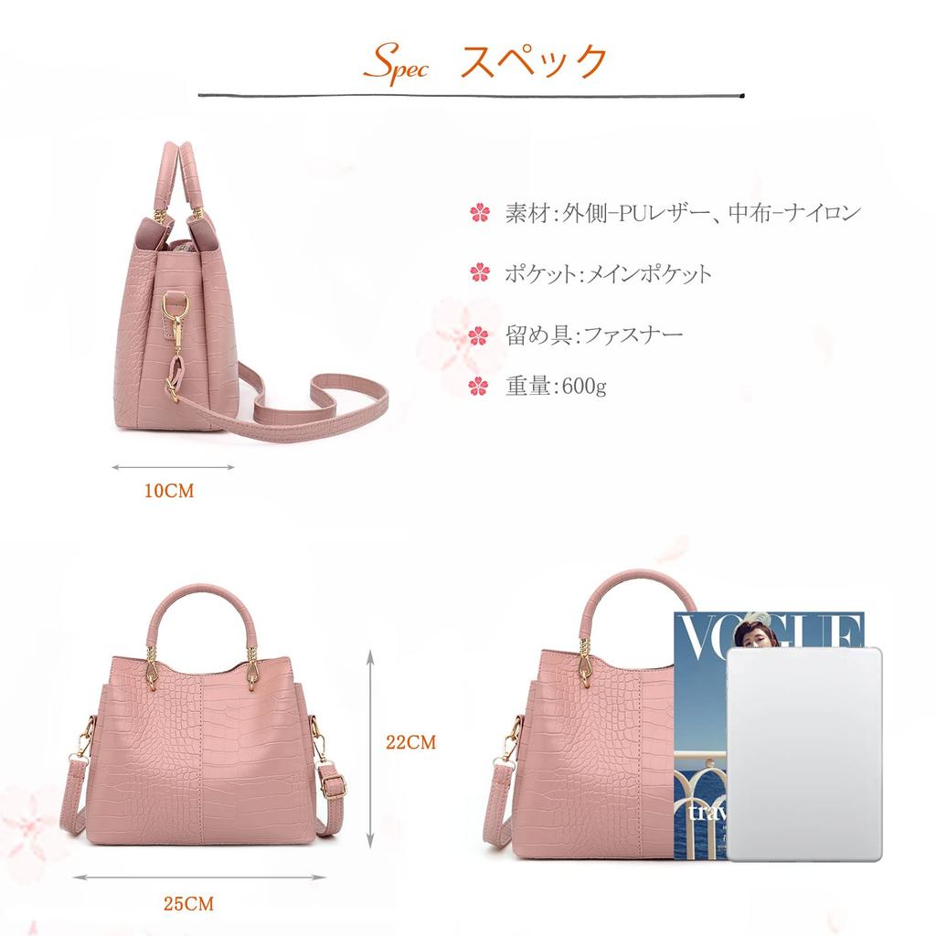 Set de Bolso de Mano para Mujer NICOLE & DORIS de 3 Capas con Relieve de Cocodrilo, con Cartera y Clutch. Bolso de Mano Impermeable de Cuero PU de Cocodrilo para el Trayecto al Trabajo. Elegante
