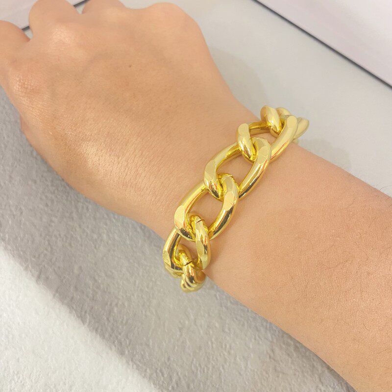 

Fashion Exaggerated Aluminum Alloy Funny Hip Hop Chain Chain Approximately 20cm in Circumference