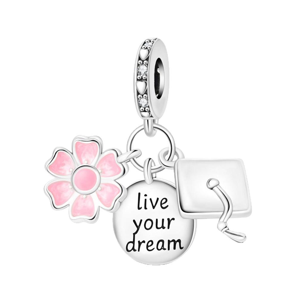 Graduation Season Charm Panda Owl Pendant Bracelet Jewelry Accessory