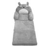 Foldable Kids Sofa Soft Breathable Cartoon Animal Toddler Couch Bed with Armrest for Living Room