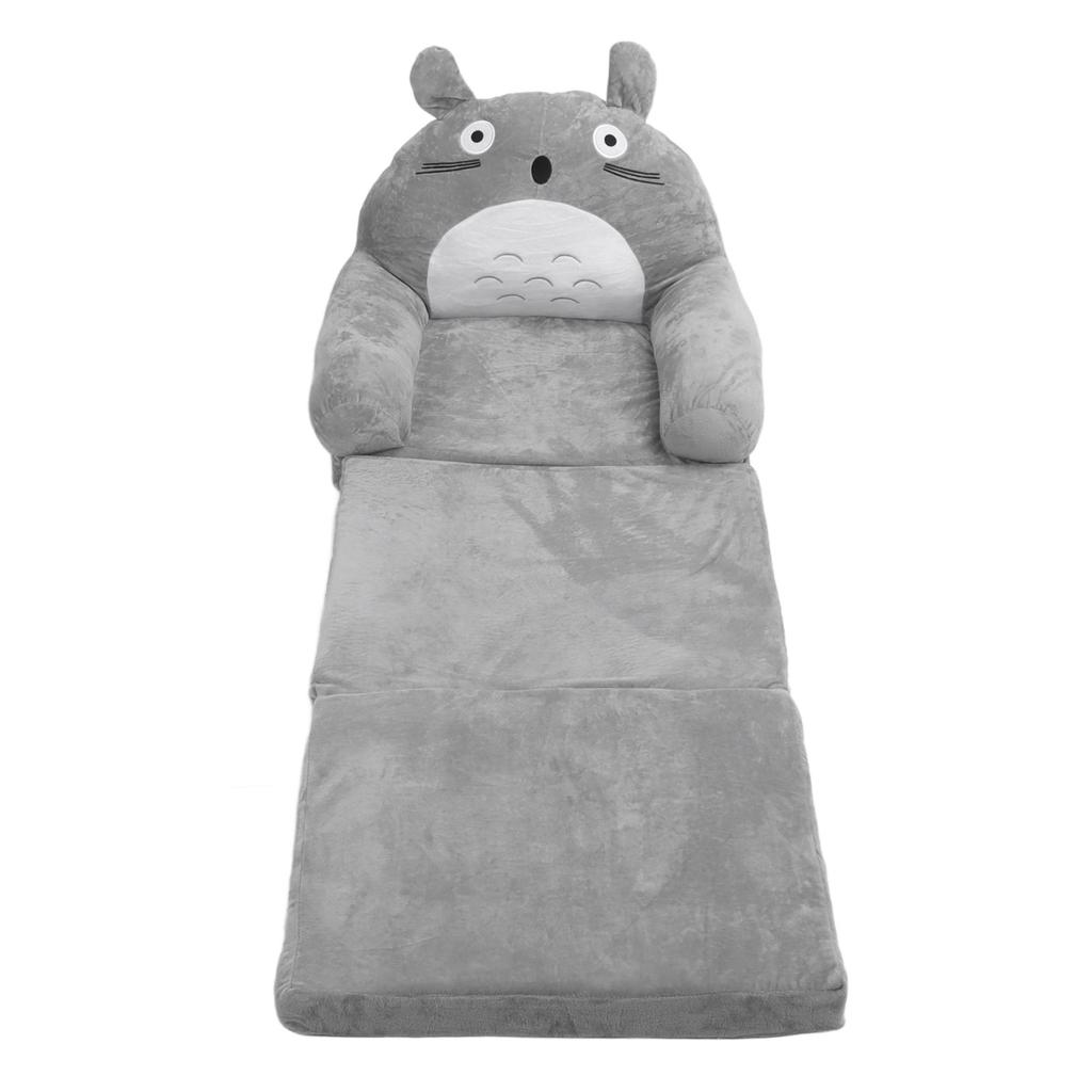 Foldable Kids Sofa Soft Breathable Cartoon Animal Toddler Couch Bed with Armrest for Living Room