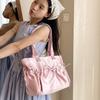 2025 New Nylon Bag Shoulder Handbag Large Capacity Student Class Commuter Bag Bow Tote Bag