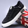 Men's Trendy Casual Canvas Shoes - Solid Color, Low Top, Flat Bottom, Lace-Up