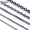 Hot Sale Stainless Steel Black Chain Fashion Various Lengths Of Jewelry Men's And Women's Necklaces