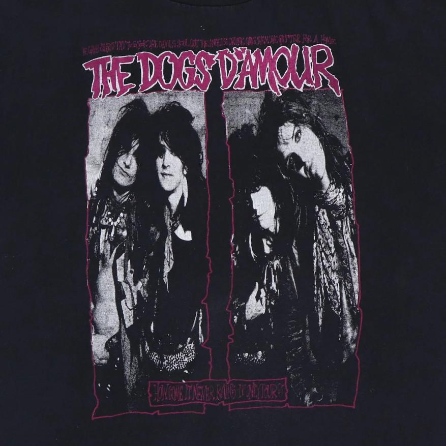 

Vtg The Dogs D Amour Band It Only Pours Cotton Black S-4XL Unisex Shirt M