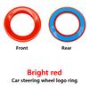 hijk1 ABS Carbon Fiber Pattern Car Logo Steering Wheel Decoration Sticker Accessories For VW R Gti Line Passat Golf 5 6 Polo Scirocco