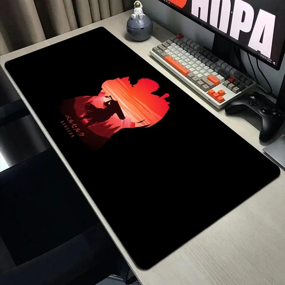 Miecz Guts w Berserk Podkładka pod mysz Komputer Laptop Anime Mata na klawiaturę Duża podkładka pod mysz Klawiatury Gracze Podkładka na biurko Gumowe obszyte krawędzie