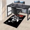 1pc AC/DC Guitar Home Office, Durable Polyester Floor Mat with Easy, Office Decor, Urban Style, Nonslip Backing